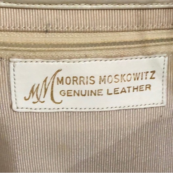 Vintage MORRIS MOSKOWITZ Genuine Leather Shoulder Bag / Large Clutch - Picture 4 of 11